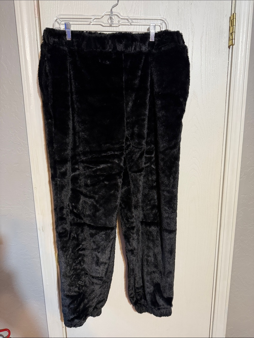 No Boundaries Black Plush Jogger Pants